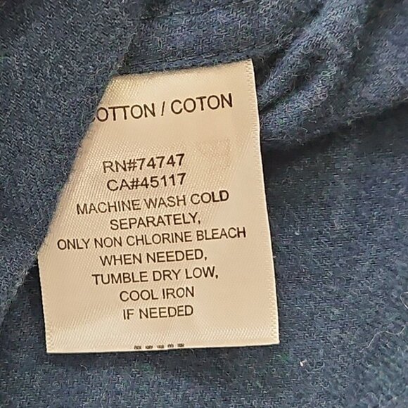 Red Head Brand Co. 2 Pocket Heavy Blue Flannel Shirt Men's 2XL Long Sleeve EUC - Picture 7 of 15